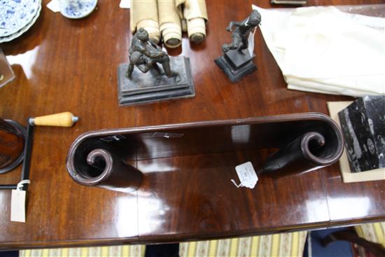 A Chinese rosewood (hongmu) scholars desk, 18th/19th century, 41.5cm